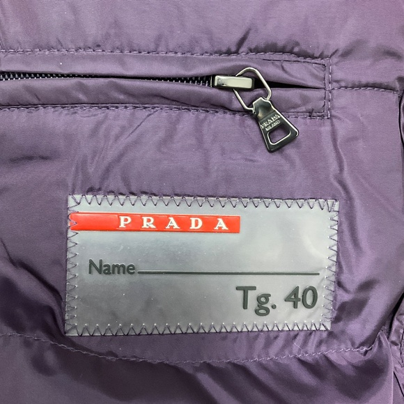 PRADA PURPLE 2013 LOGO PLAQUE PADDED VEST - Picture 5 of 7